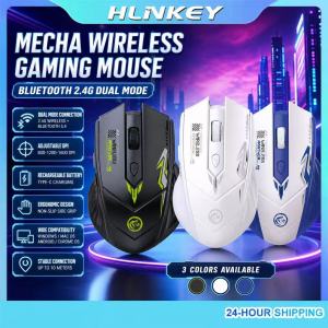HLINKEY Dual Mode Wireless Gaming Mouse Bluetooth 5.4 2.4G Rechargeable 1600 DPI 6 Buttons Type C Charge For PC Laptop Gamer