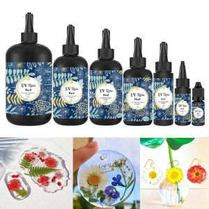 UV Resin Crystal Clear Hard UV Glue Ultraviolet Curing Epoxy Resin for DIY Jewelry Making Craft Decoration Mold Gel Hardener