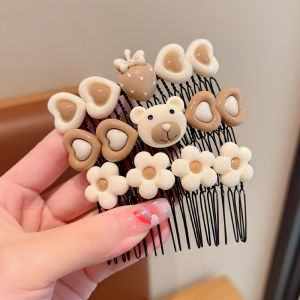 Baby Girl Hair Comb Clip Front Bangs Styling Brush Back Hair Organizer Cute Korean Style Children Accessories Baby Headwear