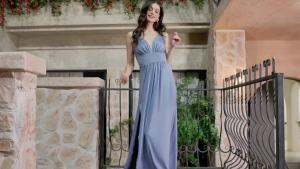 Babyonlinedress | Đầm Dạ Hội Nữ Quyến Rũ Cổ Chữ V Sâu Không Tay Lưng Trần Dài Chấm Đất Kiểu Dáng Chữ A Thích Hợp Cho Phù Dâu Khách Mời Đám Cưới Hoặc Dự Tiệc Cocktail