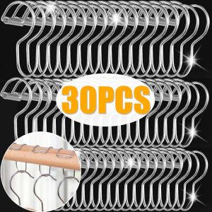 30 cái Móc treo chống gió bằng thép không gỉ móc treo quần áo gia đình khóa cố định chống trượt Móc giá treo S/M/L