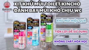XỊT KHỬ MÙI TOILET KINCHO ĐÁNH BAY MÙI KHÓ CHỊU WC (CHAI 45ML)