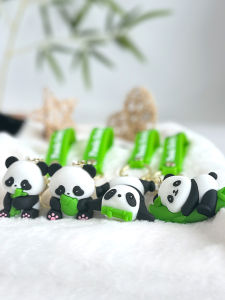 Cute Cartoon Panda Keychains Couple Bag Decorations Hangings Chengdu Cultural Creative Memorabilia Small Gifts