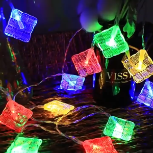Eid Mubarak Solar Lampu Raya String Ketupat Lights Ramadan Lampu Waterproof Outdoor Decoration Lights