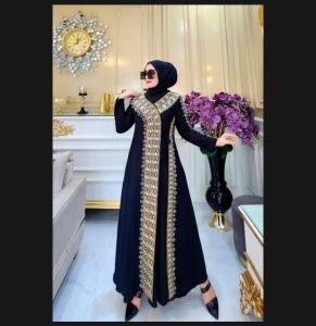 Abaya turky series hitamabaya termewah n terlaris 2023//syaki fashion