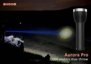 WISDOM AURORA Pro Powerful Flashlight- Class I Division 1 Explosion-proof Flashlight IP68 IP69 Waterproof LED Rechargeable Flashlight for Hazardous Environment Industrial Use Hunting Search & Rescue