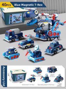 QU RAN | Magnetic Transforming Robot Toy Educational Building Blocks