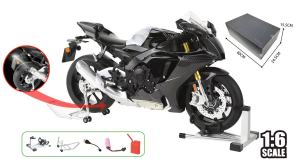 1:6 for YAMAHA YZF-R1 YZFR1 Alloy Metal Diecast Model Motorcycle Simulation Sound & Light Fast And Furious Kid Gift Collection