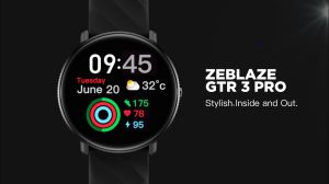 Zeblaze GTR 3 Pro Fitness & Wellness Smartwatch for Women with AMOLED Display and Stainless Steel Band