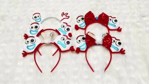 Herocross | 2026 Disney Festival Party Cosplay Mouse Ears Headband 3.3" Ears Glitter Hairband For Boys Girls DIY Cartoon Hair Accessories