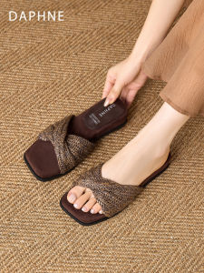 Daphne | Dép Xỏ Ngón Đan Chữ Nhật Dành Cho Đầm Biển