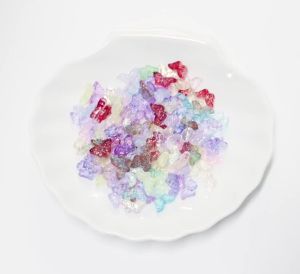 30/50Pcs Gradient Color Butterfly Crystal Beads Spacers Glass Beads For DIY Jewelry Making Earings Necklace Clothing Accessories