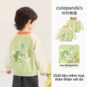 CUTEPANDAS | Áo Hoodie Trẻ Em Cổ Tròn In Hình Thu