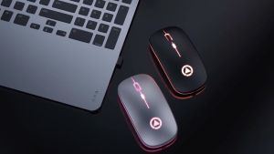 Luckluck Rechargeable Wireless Silent Mouse: A LED Backlit Optical Ergonomic Gaming Mouse