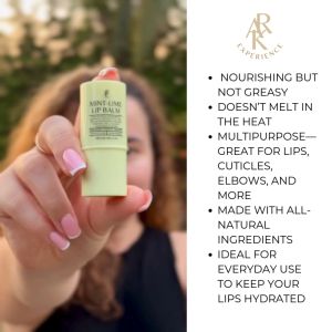 Lip Balm Mint-Lime | Deep Hydration | With Pure Essential Oils | 100% Natural Premium Ingredients | ARK Experience | 6.5 ml