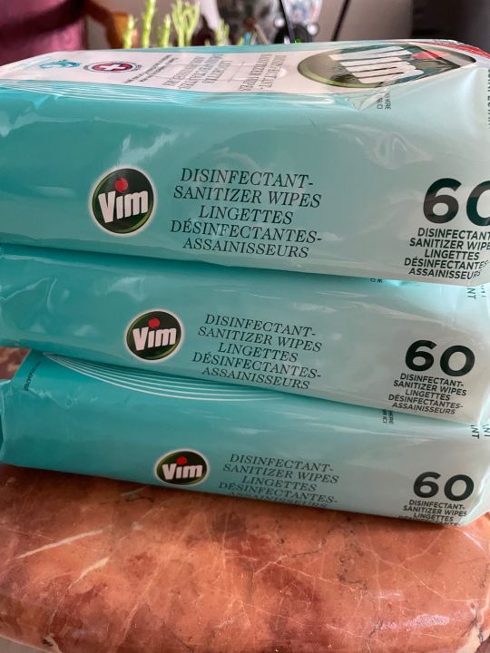 Vim Disinfectant Wipes 60 pcs