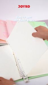 JOYKO Binder Note Book BN-105 A5/B5 Texture Cover Warna Pastel Murah