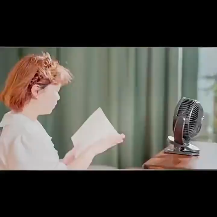 5-Inch 5000mAh Rechargeable Clip On Fan USB Charging Battery Oscillating Camping Clip Fan