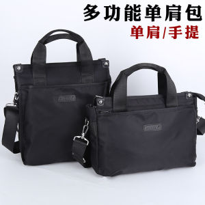 Fashionable Oxford Cloth Mens Shoulder Bag Business Style Handbag Laptop Bag Backpack for Youth Sports Scene Large Size
