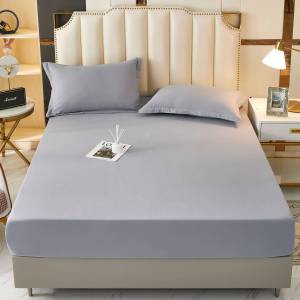 Simple Fleece Bed Skirt Set Waterwashed Cotton