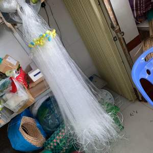 Lưới lòng tong lưới đánh cá lòng tong lưới đánh cá suối - tay 40- 50mcá suốicá nhỏ...Mắt lưới 15p( Then 07cm) 1 màn cao 40 - 50cm
