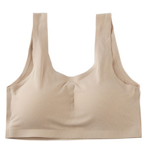 Beautiful Back Basic Plus Size Plus Size Ladies Thin without Steel Ring Seamless Bras Tube Top Intimates Small Vest Sling 100.00kg Women