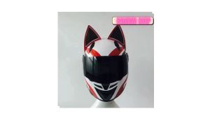 Mũ Bảo Hiểm Fullface Tai Mèo Nitrinos Cao Cấp - Thiết Kế Mạng Nhện Độc Lạ | ABS Chống Sốc | Bảo Vệ Toàn Diện Cho Nam Nữ