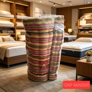KASUR KAPUK ASLI CAP MACAN 120 x 200 CM  Dan Ukuran Lain