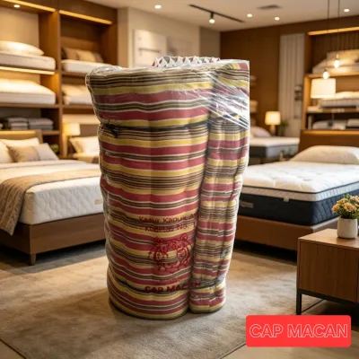 KASUR KAPUK ASLI CAP MACAN 120 x 200 CM Dan Ukuran Lain