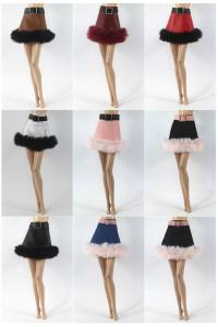 Multi-Color Fluffy Skirt Doll Clothes 30cm Girl Toy Gift Doll Outfit Small Girl Toy Accessories Life Series Fabric Material