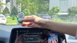 Set ếch xanh ngộ nghĩnh trang trí taplo xe ô tô bàn học bàn làm việc