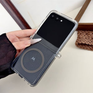 szhaiyu | For Magsafe Magnetic Clear TPU Soft Phone Case for Motorola Razr 60 50 Ultra Moto Razr60 Transparent Shockproof Protection Cover