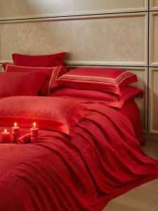 Mercury | Red Wedding Long-Staple Cotton Sateen Bedding Set