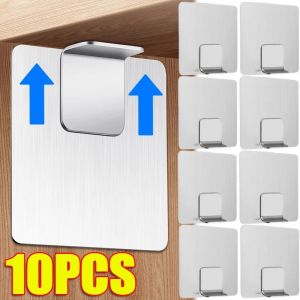 10ชิ้นชั้นวางของกระจกติดผนังชั้นสแตนเลสฐานยึดสำหรับแผ่นแบ่งชั้นวางของชั้นหนังสือขายึดเฟอร์นิเจอร์