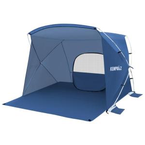 KENPUAZ | Portable Outdoor Beach Tent Large Space Sun & Light Rain Protection