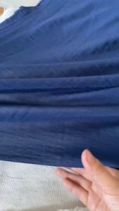 Vải Thô Đũi Xanh Đen - Chất Mỏng Mềm Rũ Không Giãn Khổ 1m6 - May Áo Kiểu Đầm Váy Đồ Bộ