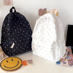 Mismi Brenda Bag Tas Ransel Wanita Blue Rose Korean Style Backpack Sekolah Perempuan Trendy - 31B