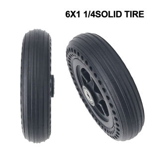 6x1 1/4 solid tire wheelchair 6-inch inflatable front wheel honeycomb solid tire whole wheel
