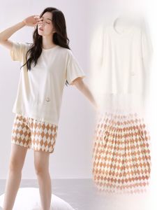 MiiOW | Bộ đồ ngủ Modal mùa hè cho nữ tay ngắn quần ngắn thoáng khí mát mẻ thoải mái bộ đồ mặc nhà cho nữ