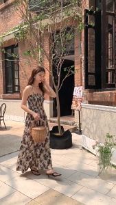 🌟CORE🌟dresses women new style 2025 New Summer Floral Suspended Dress for Women Casual Sleeveless Long Dress