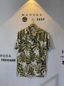 เสื้อฮาวายแขนสั้น(ผ้าสปั่นเรยอน)