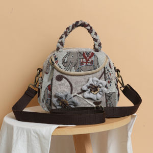 YIMOYICAI | Ethnic Style Original Cotton Linen Handbag