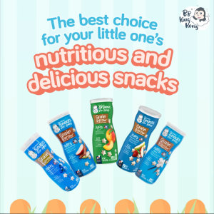 BB King Kong Gerber Puffs Blueberry 42g Canister Baby snack 8 months and above / Makanan bayi 8 bulan dan ke atas  泡芙蓝莓42g罐装宝宝零食8个月及以上