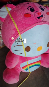 ตุ๊กตาคิตตี้ฮู้ดสายรุ้ง สีหวานสดใสน่ารัก 2ขนาด /ขนาด1.1เมตรและ14นิ้ว งานตัวใหญ่มากกก พร้อมส่ง