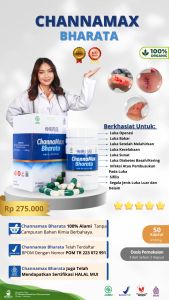 CHANNAMAX BHARATA ORIGINAL - Obat Luka Gula/Diabetes - Obat Luka Operasi - Obat Pengering Semua Luka Obat Luka Gula Diabetes Stripped Snakehead Untuk Penyembuhan - Lazada