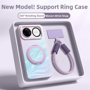 GGUU | Iridescent Pearl Shockproof Stand Rope Phone Case