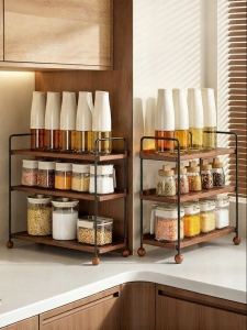 MODERN SWEETHOME | Retro Multi-functional Spice Storage Shelf