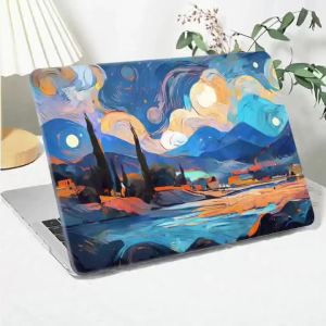 Oil Paint Print Laptop Case for MacBook Pro 14 M4 2024 Case A3401 M3 M2 Pro 14 Shell for MacBook Air 13 13.6 15 A3241 2025 Case