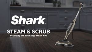 Shark Steam and Scrub Mop Steam Mop Scrub & Sanitize at The Same Time Floor cleaning mop with 4 Scrubbing Pads Lightweight Safe for all Sealed Hard Floors like Tile Hardwood Stone Laminate Vinyl & More Machine Washable Pads - Shark S7001