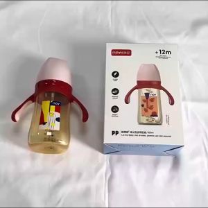 Bevavar 3in1 Botol Susu Bayi Botol Minum Bayi Anti-Colic Wide Neck Sedotan Sippy Cup BPA Free 240ml/300ml